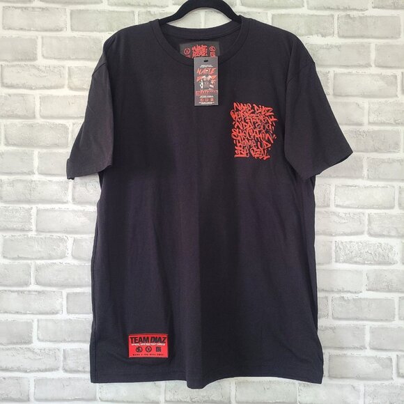 Nate Diaz Street Style 263 PVC Silicone Patch Signature T-shirt UFC Fight NEW XL - Picture 1 of 8